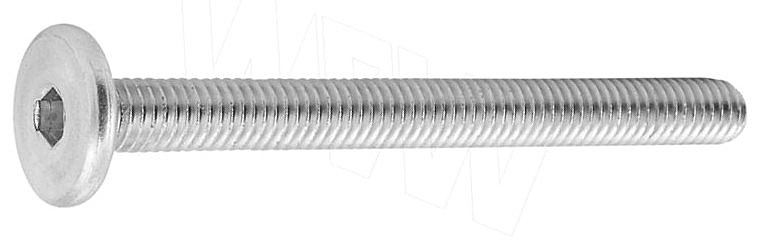 Винт мебельный с плоской головкой под шестигранник, 6х40мм